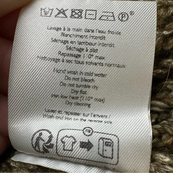 Sezane James Jumper Olive Chiné - Size S - Picture 16 of 16